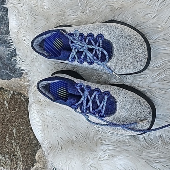 Allbirds Mens Wool Dasher Mizzle Low Blue Running Shoes Size 10.5